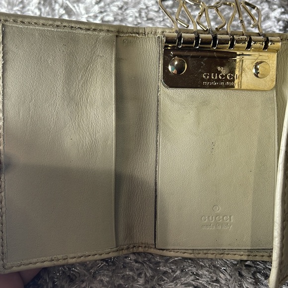 Gucci Key holder Key case Guccissima Beige Gold Woman Authentic - Picture 11 of 15
